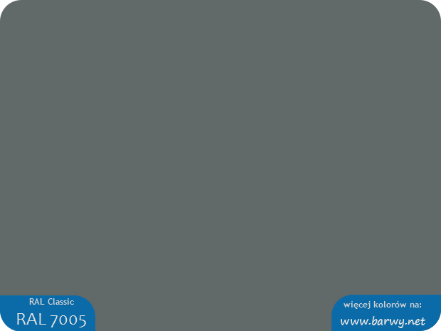 Kolor RAL Classic 7005, szary mysi, Mouse grey, Mausgrau, Gris ...