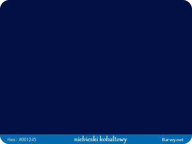 Kolor RAL 5013 niebieski kobaltowy Cobalt blue