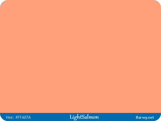 Obrazek z kolorem RGB #FFA07A