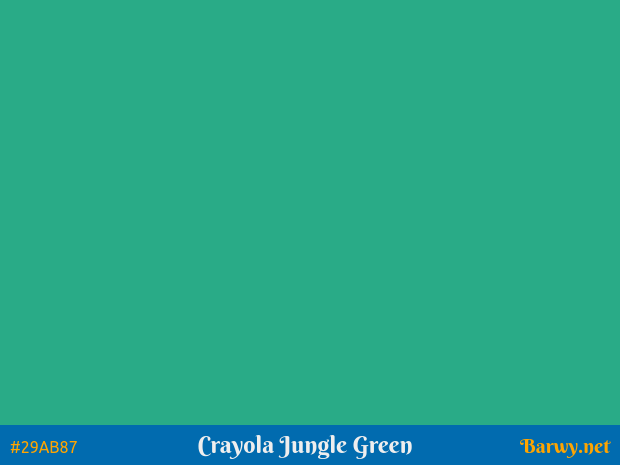 Shades of Jungle Green color #29AB87 hex - ColorsWall