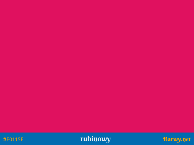 Obrazek z kolorem RGB #E0115F