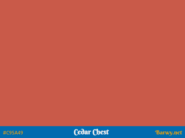 Obrazek z kolorem RGB #C95A49